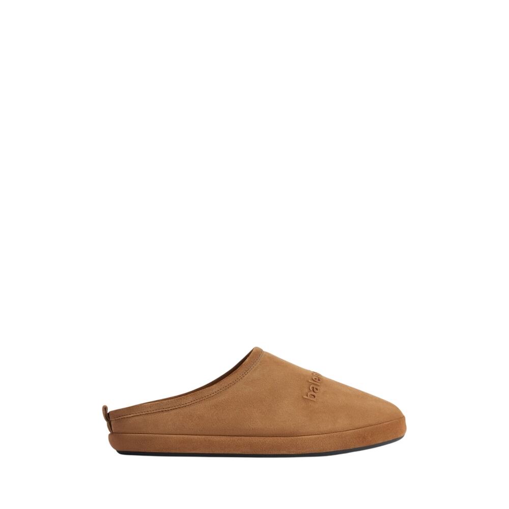 Balenciaga NIB Alaska Suede Slippers in Brown Size 41E